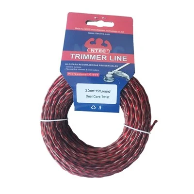 Hilo de corte de nailon de 2,6 mm, paquete de tarjeta de papel de 15 m